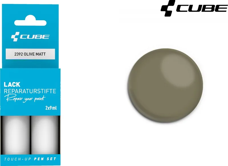 Cube Olive Matt 30ml Touch Up Paint Pen Set - 2392